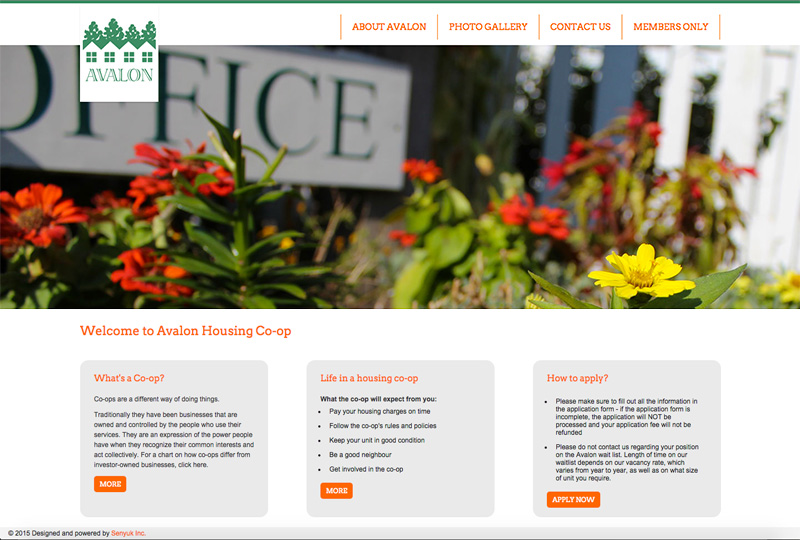 Rut Shapira - Avalon Housing Co-op website