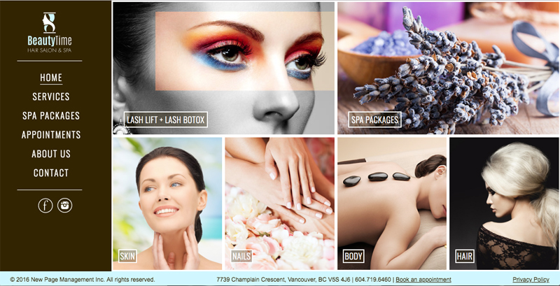 Rut Shapira - Beauty Time Spa website